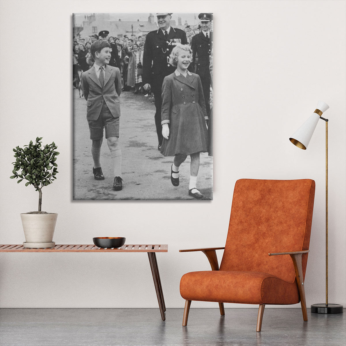 Prince Charles and Princess Anne as children Canvas Print or Poster - Canvas Art Rocks - 6