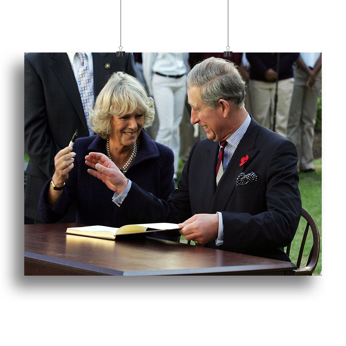 Prince Charles with Camilla in Washington DC Canvas Print or Poster - Canvas Art Rocks - 2