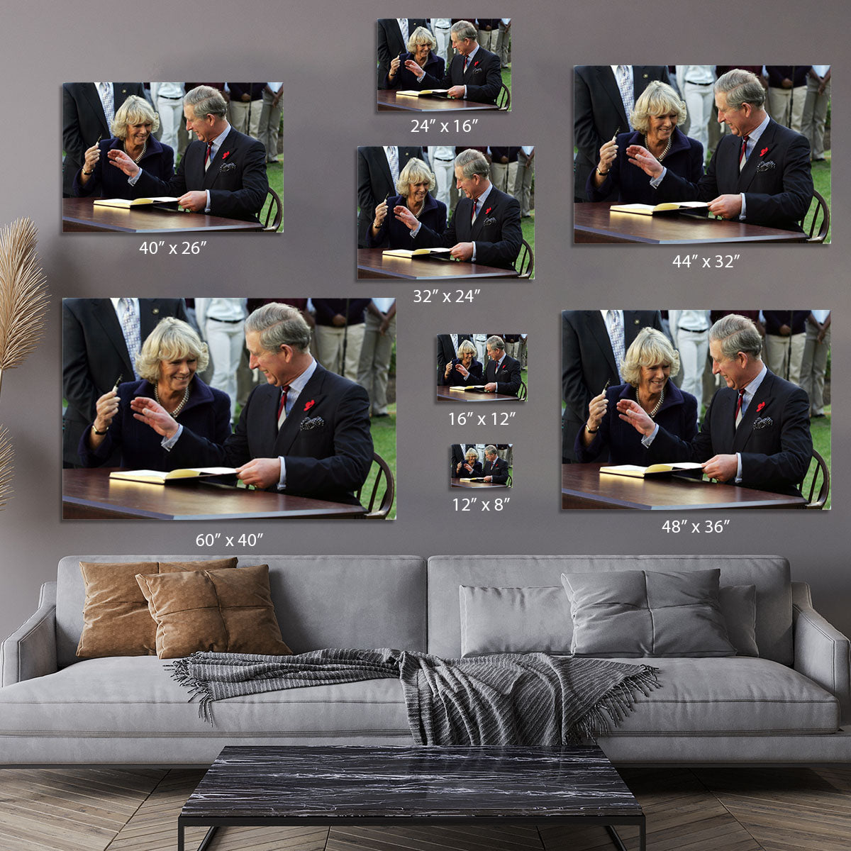 Prince Charles with Camilla in Washington DC Canvas Print or Poster - Canvas Art Rocks - 7