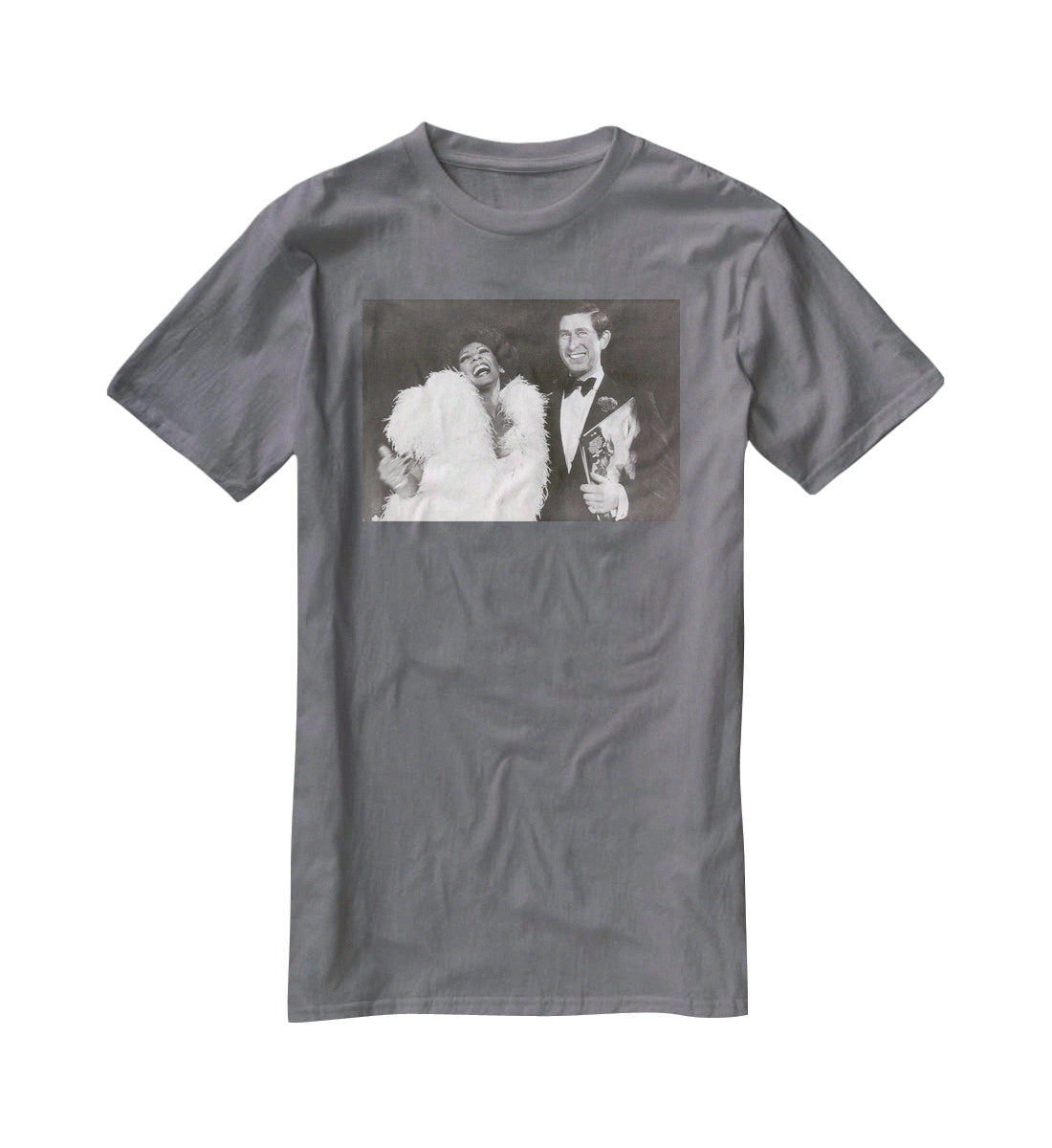 Prince Charles with Shirley Bassey T-Shirt - Canvas Art Rocks - 3