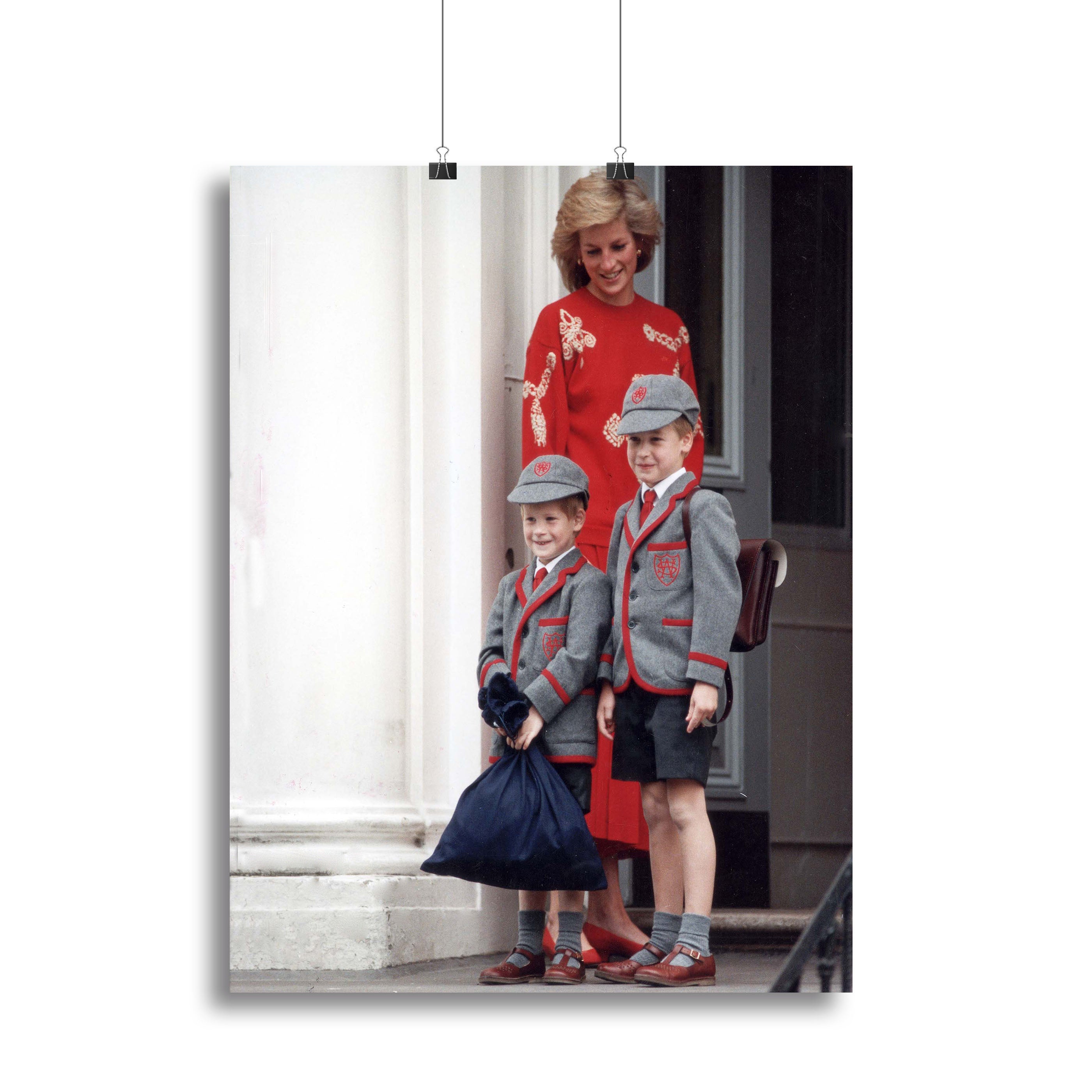 Prince Harry and Prince William at Wetherby School Canvas Print or Poster - Canvas Art Rocks - 2