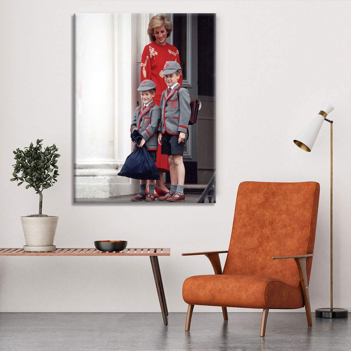 Prince Harry and Prince William at Wetherby School Canvas Print or Poster - Canvas Art Rocks - 6