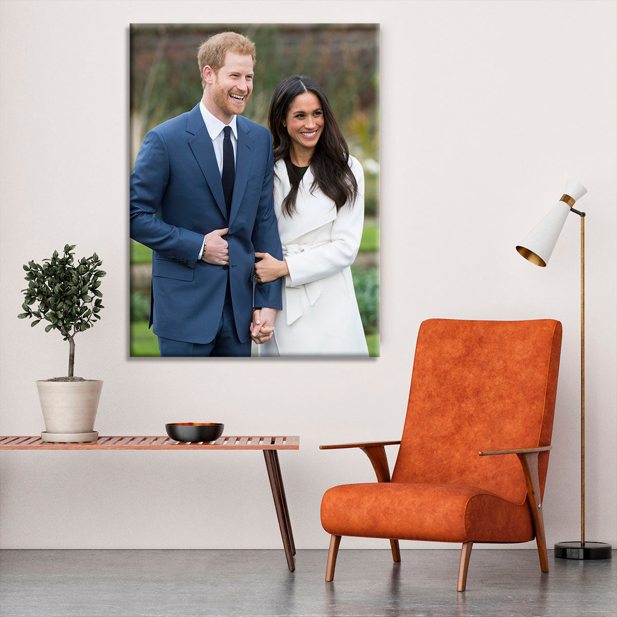 Prince Harry and fiance Meghan Markle announce their engagement Canvas Print or Poster - Canvas Art Rocks - 6