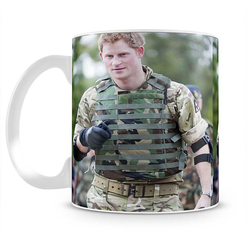 Prince Harry at the Jamaican Defence Force in Jamaica Mug - Canvas Art Rocks - 2