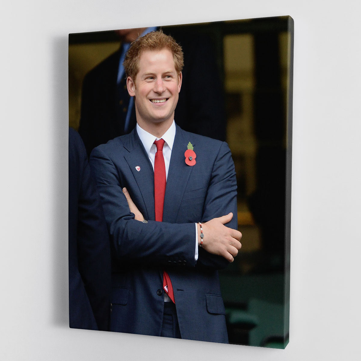 Prince Harry at the Rugby International Canvas Print or Poster - Canvas Art Rocks - 1