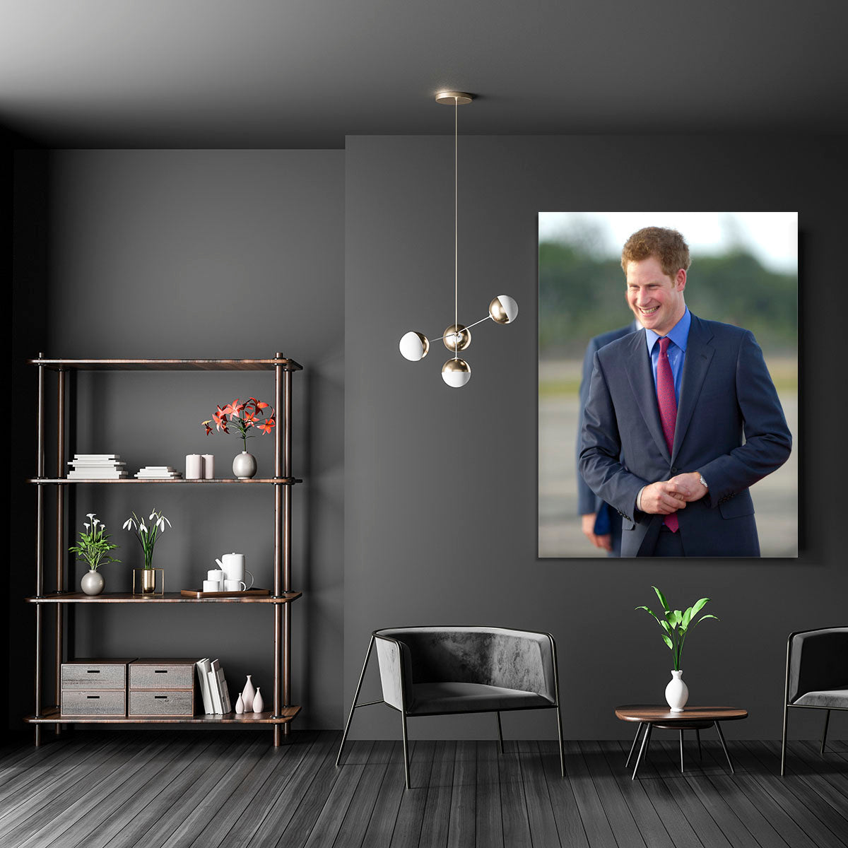 Prince Harry on a royal visit to Belize Canvas Print or Poster - Canvas Art Rocks - 5