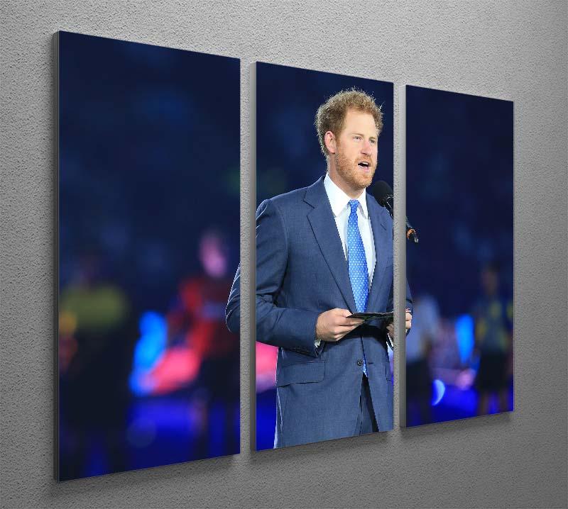 Prince Harry opening the Rugby World Cup 2015 3 Split Panel Canvas Print - Canvas Art Rocks - 2