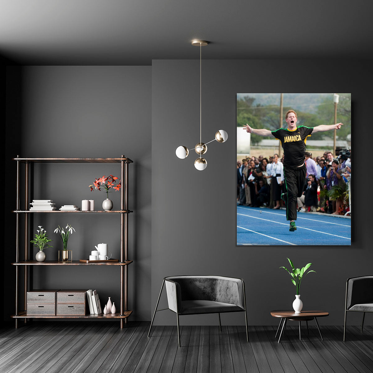 Prince Harry racing in Kingston Jamaica Canvas Print or Poster - Canvas Art Rocks - 5