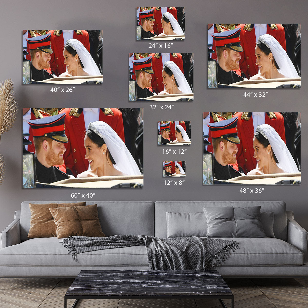 Prince Harry smiles at his new wife Meghan Canvas Print or Poster - Canvas Art Rocks - 7