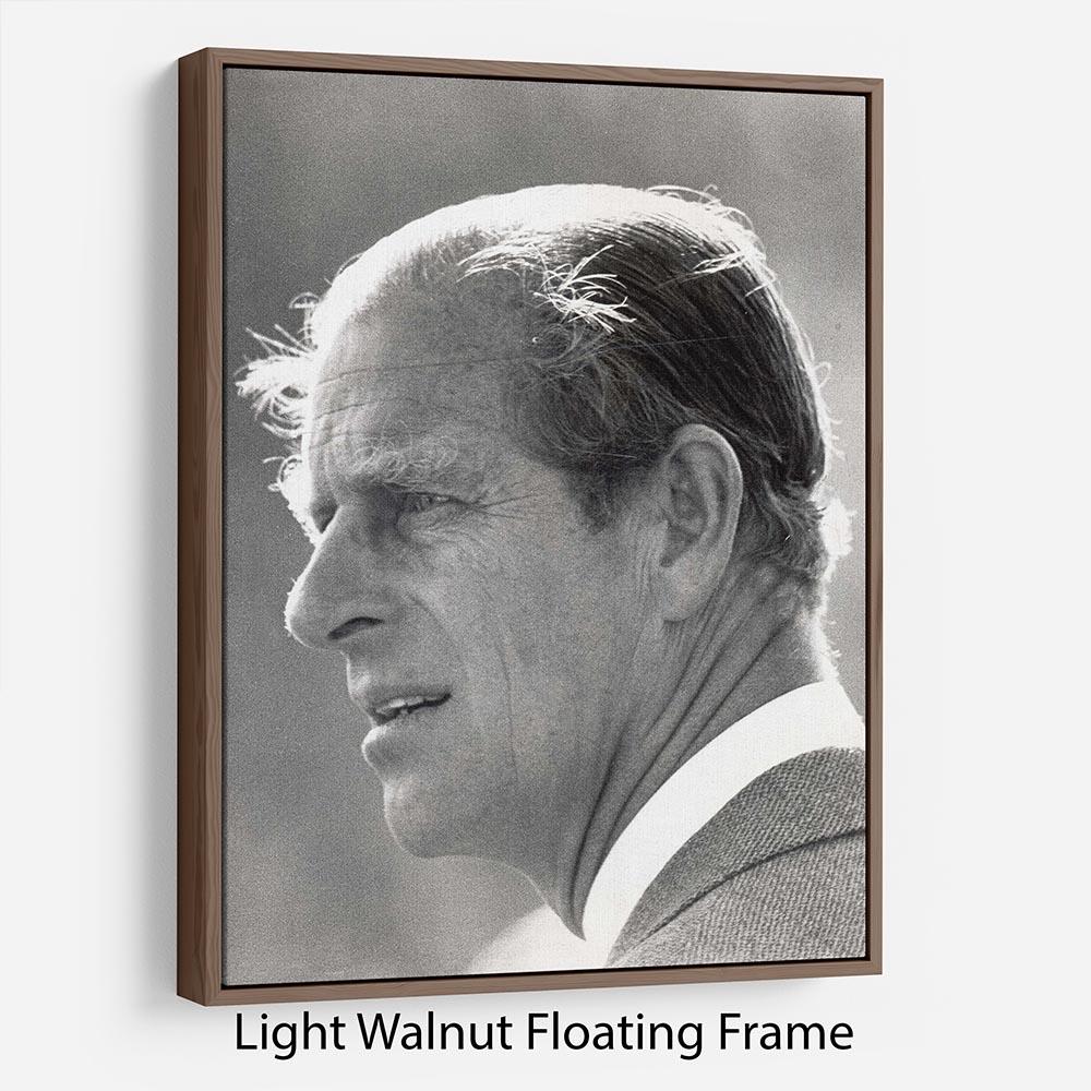 Prince Philip at Burghley Horse Trials Floating Frame Canvas