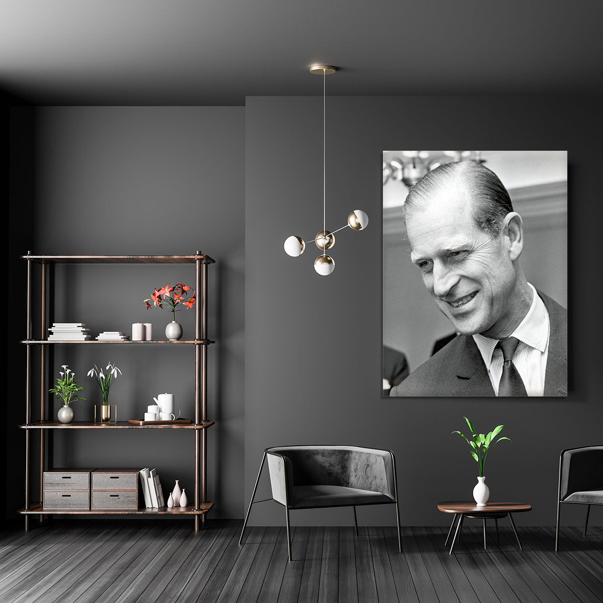Prince Philip at Imperial House London Canvas Print or Poster - Canvas Art Rocks - 5