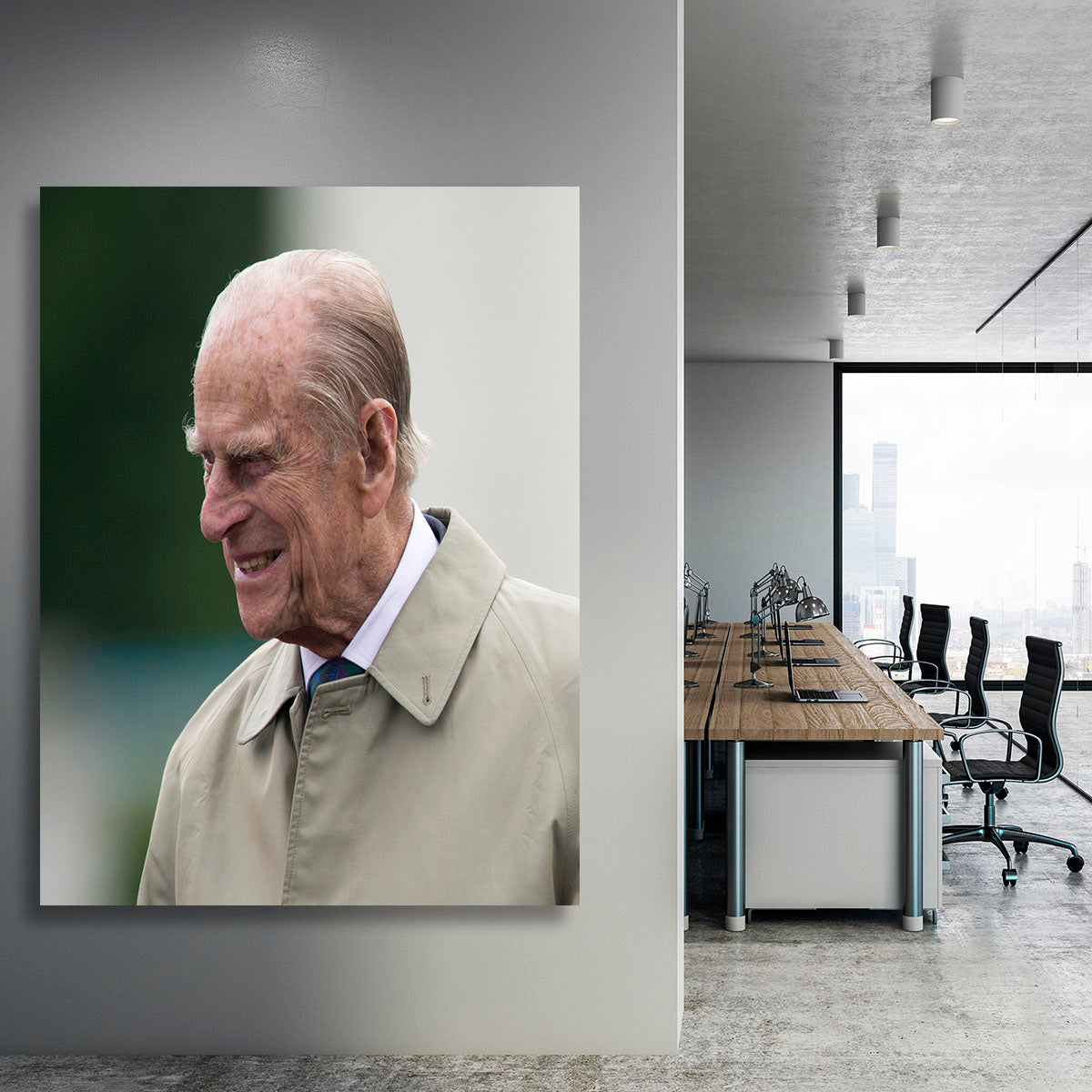 Prince Philip at the 90th birthday of Queen Elizabeth II Canvas Print or Poster - Canvas Art Rocks - 3