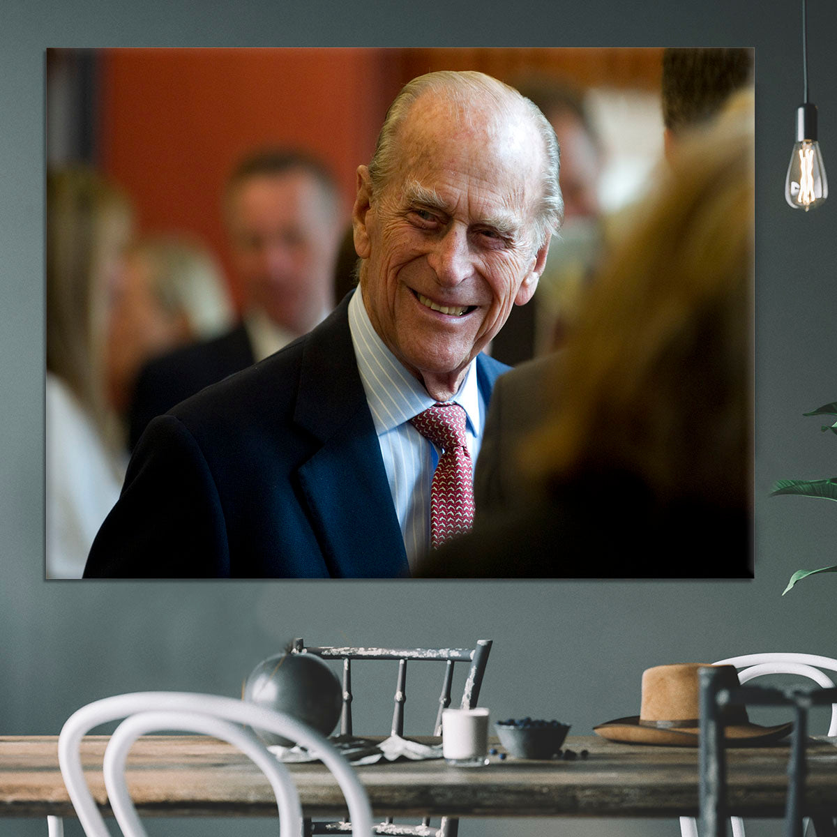 Prince Philip at the Journalists Charity at Stationers Hall Canvas Print or Poster - Canvas Art Rocks - 3