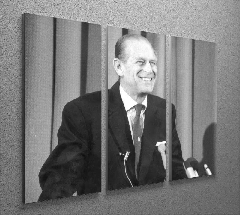 Prince Philip giving a lecture at Hudson Bay House 3 Split Panel Canvas Print - Canvas Art Rocks - 2