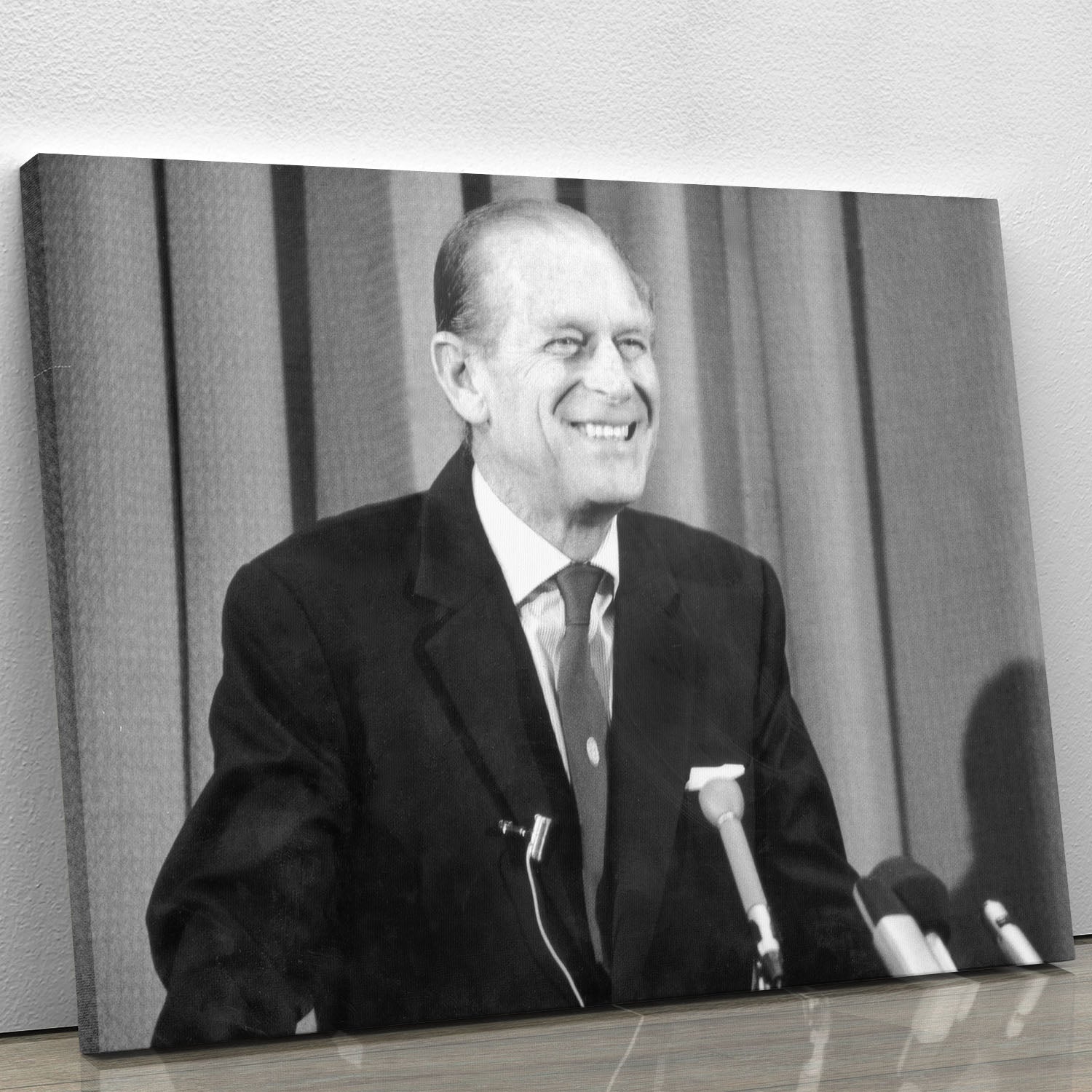 Prince Philip giving a lecture at Hudson Bay House Canvas Print or Poster - Canvas Art Rocks - 1