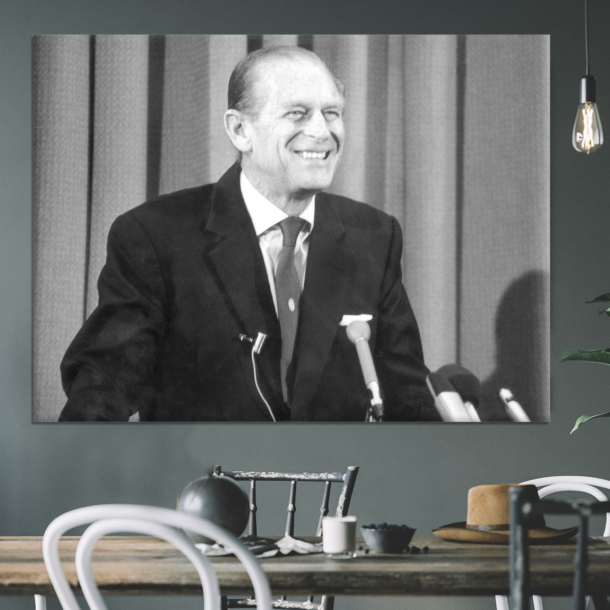 Prince Philip giving a lecture at Hudson Bay House Canvas Print or Poster - Canvas Art Rocks - 3