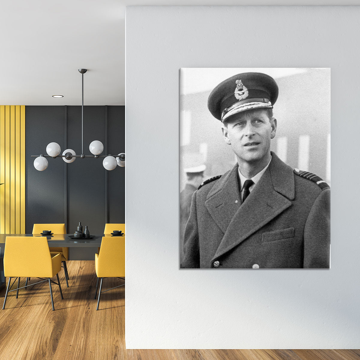 Prince Philip in Grimsby Canvas Print or Poster - Canvas Art Rocks - 4