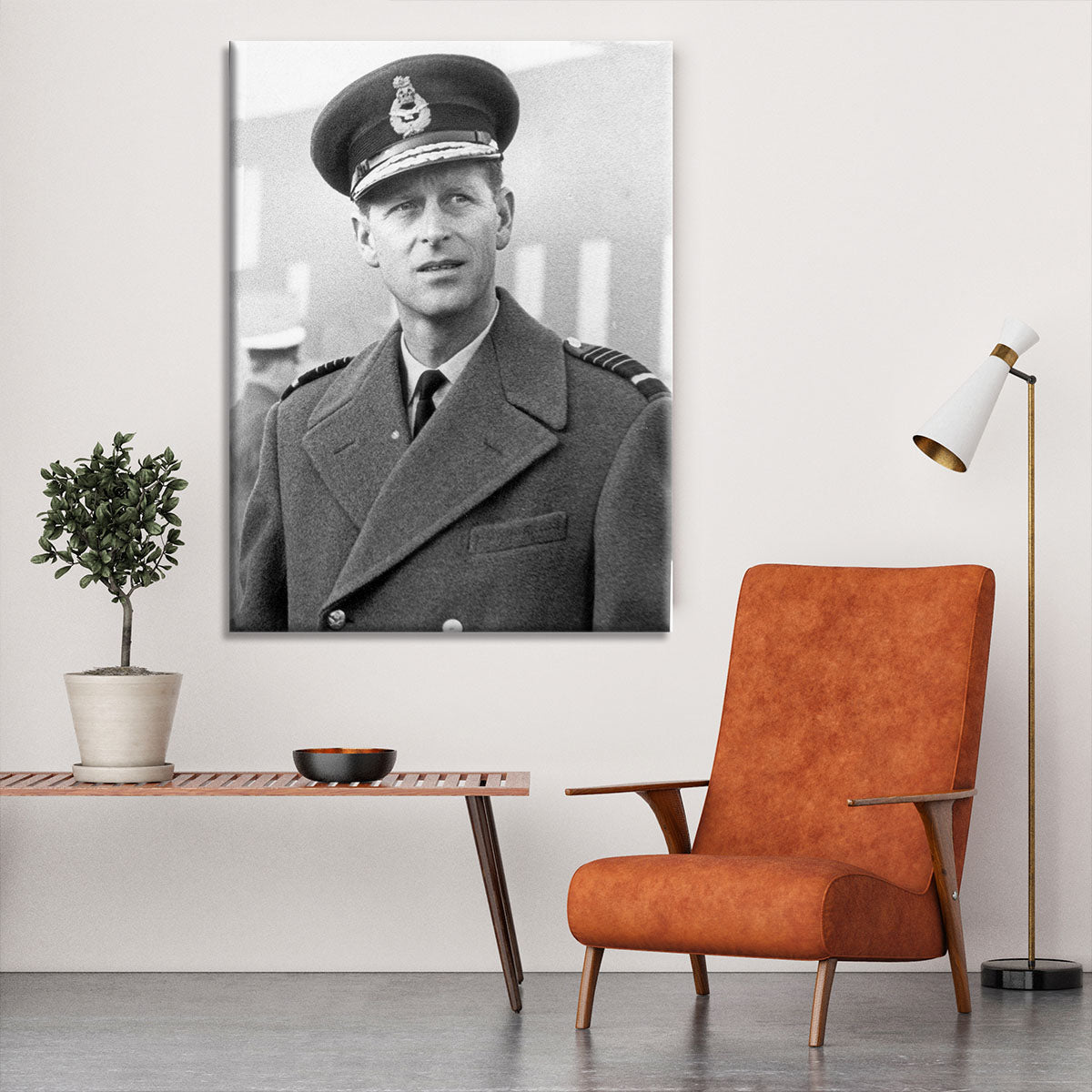 Prince Philip in Grimsby Canvas Print or Poster - Canvas Art Rocks - 6