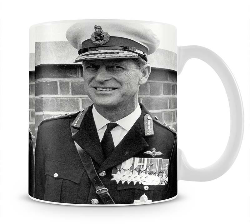 Prince Philip in Royal Marines uniform Mug - Canvas Art Rocks - 1