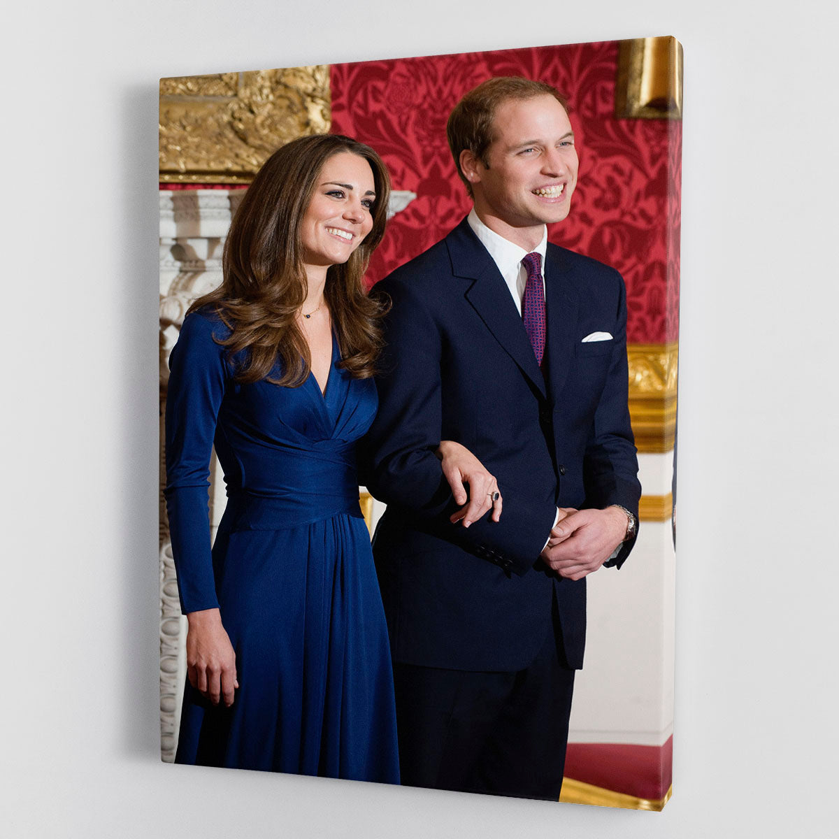 Prince William and Kate announcing their engagement Canvas Print or Poster - Canvas Art Rocks - 1
