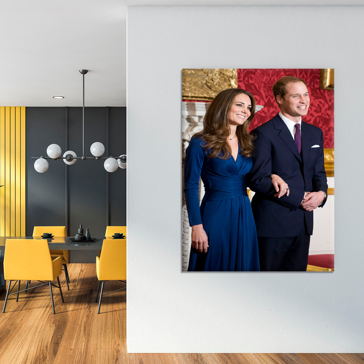 Prince William and Kate announcing their engagement Canvas Print or Poster - Canvas Art Rocks - 4