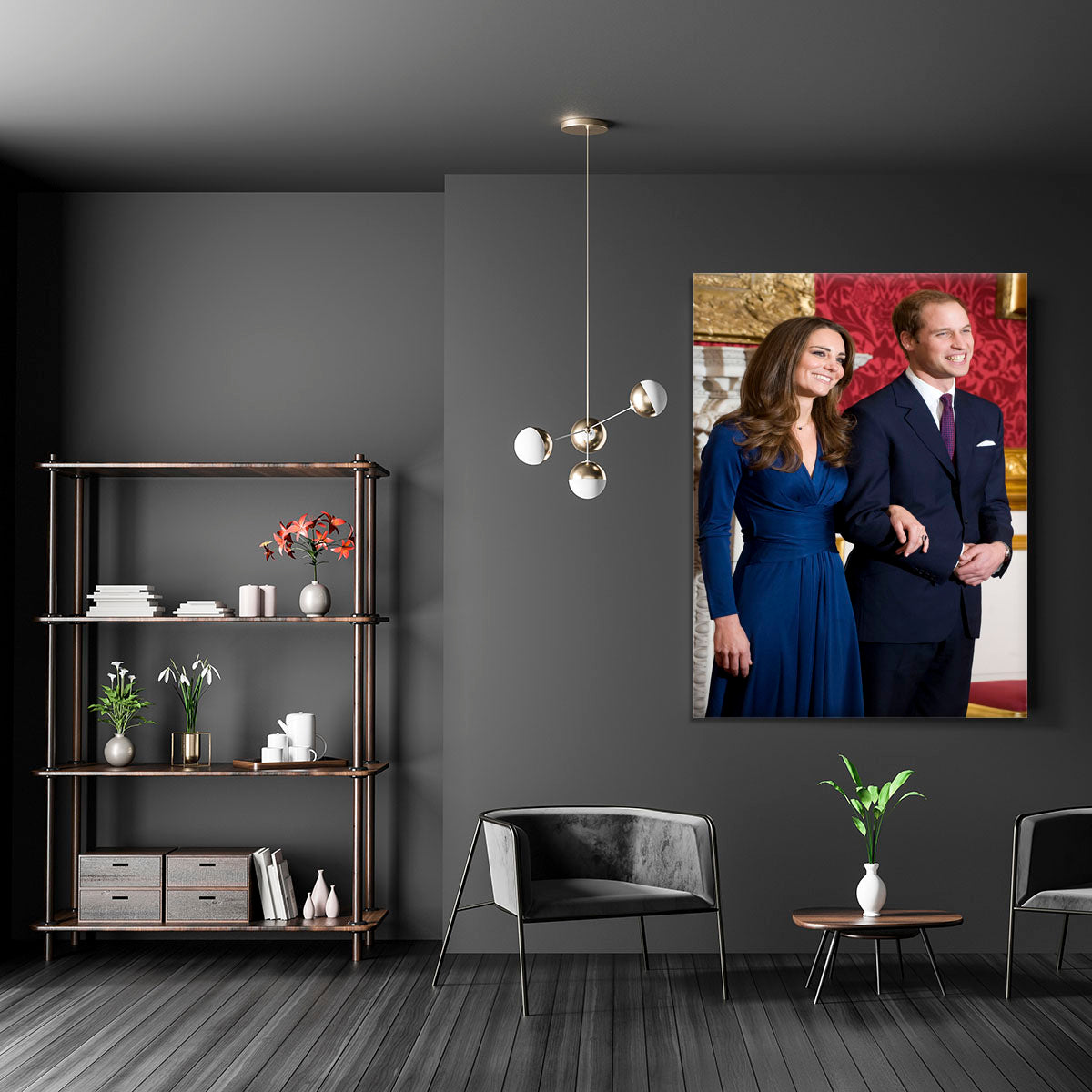 Prince William and Kate announcing their engagement Canvas Print or Poster - Canvas Art Rocks - 5