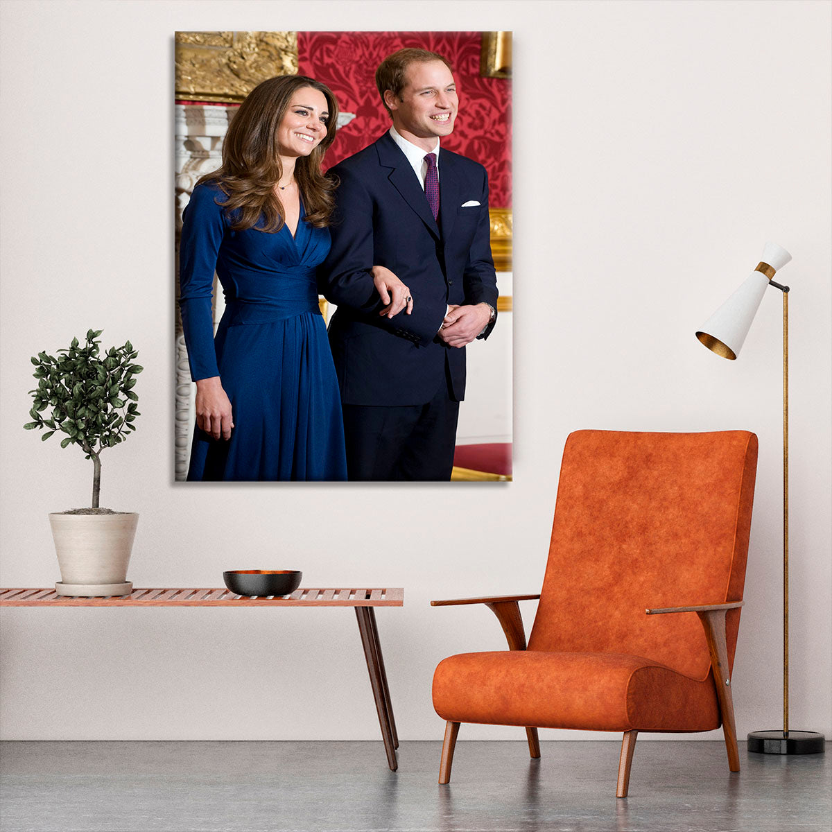 Prince William and Kate announcing their engagement Canvas Print or Poster - Canvas Art Rocks - 6