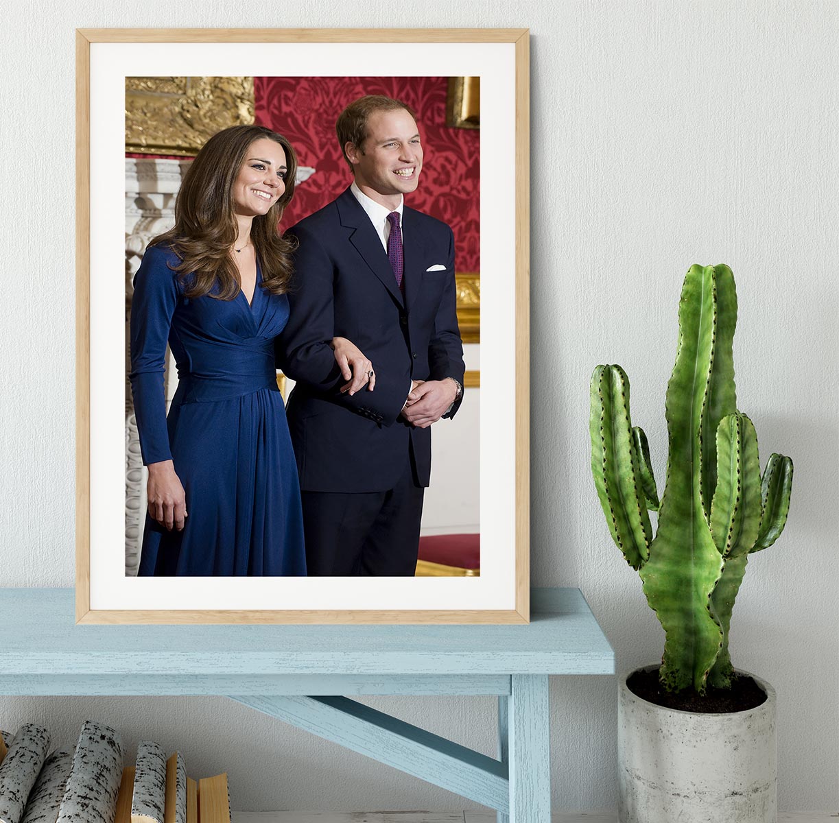 Prince William and Kate announcing their engagement Framed Print - Canvas Art Rocks - 3