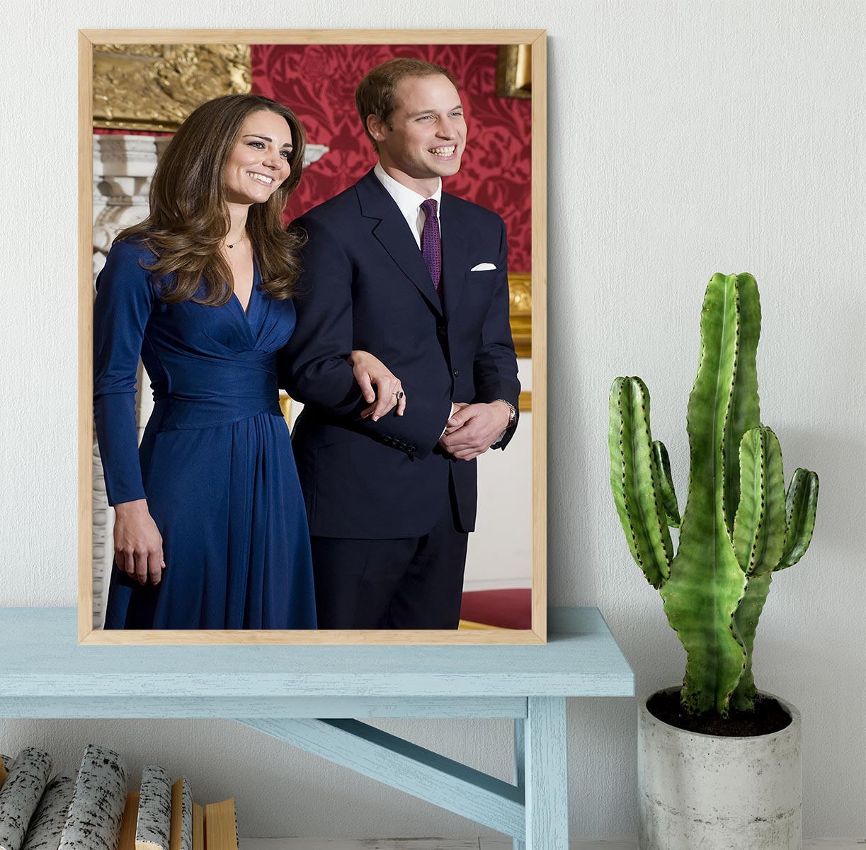 Prince William and Kate announcing their engagement Framed Print - Canvas Art Rocks - 4