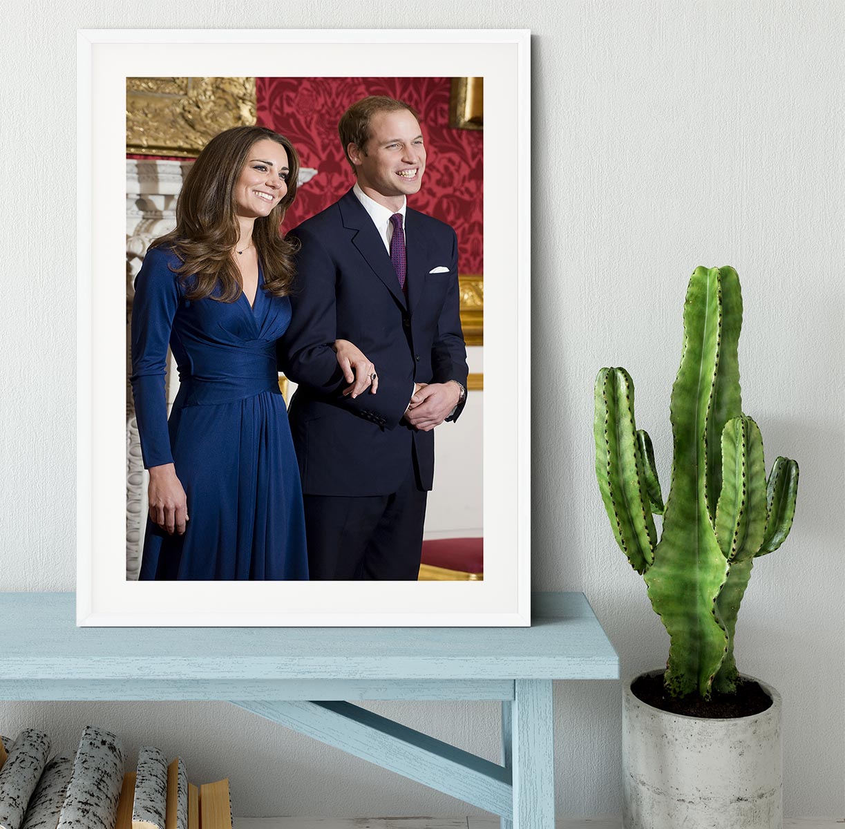 Prince William and Kate announcing their engagement Framed Print - Canvas Art Rocks - 5