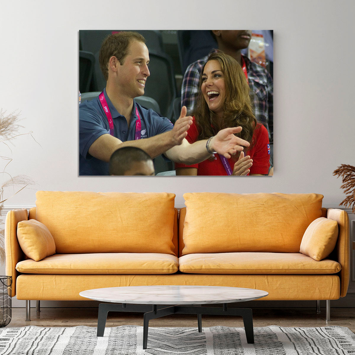 Prince William and Kate watching cycling at the 2012 Olympics Canvas Print or Poster - Canvas Art Rocks - 4