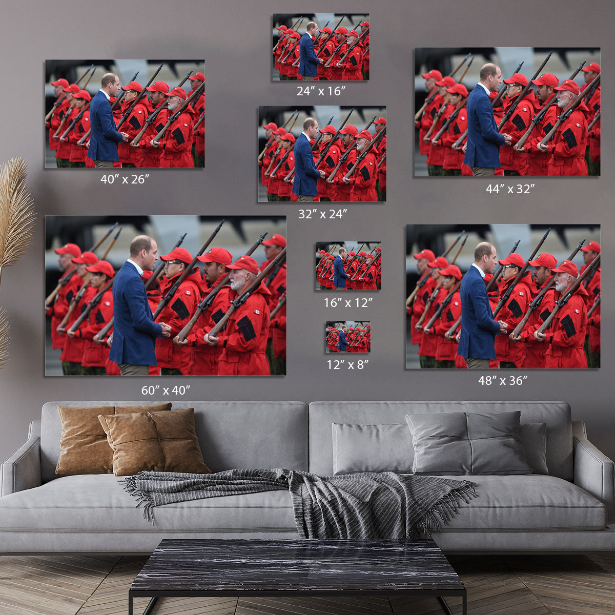 Prince William greeted by Canadian Rangers on Canadian tour Canvas Print or Poster - Canvas Art Rocks - 7