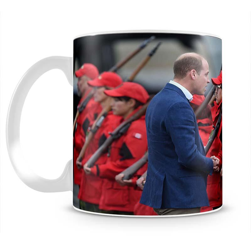 Prince William greeted by Canadian Rangers on Canadian tour Mug - Canvas Art Rocks - 2