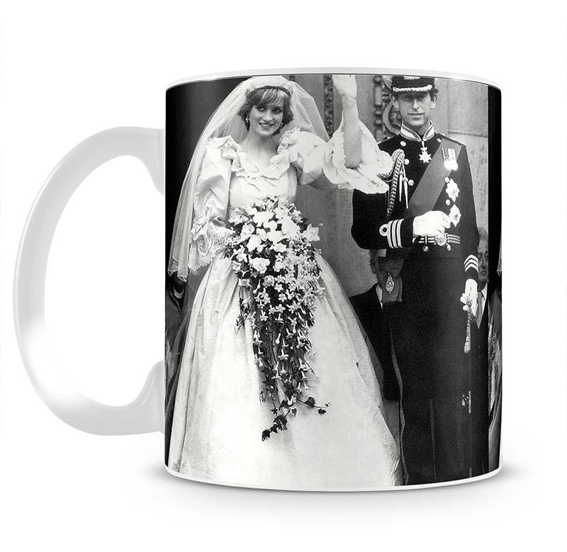Princess Diana and Prince Charles at their wedding St Pauls Mug - Canvas Art Rocks - 2