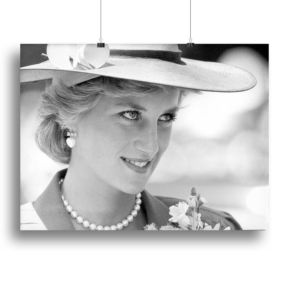 Princess Diana arrives at church in Melbourne Australia Canvas Print or Poster - Canvas Art Rocks - 2