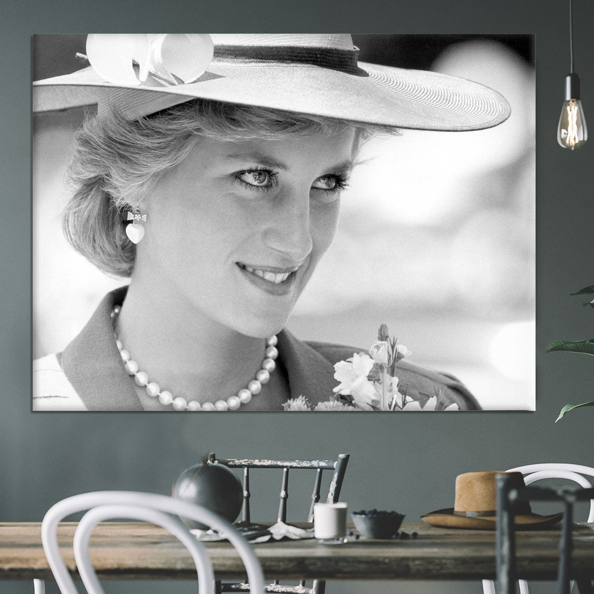 Princess Diana arrives at church in Melbourne Australia Canvas Print or Poster - Canvas Art Rocks - 3