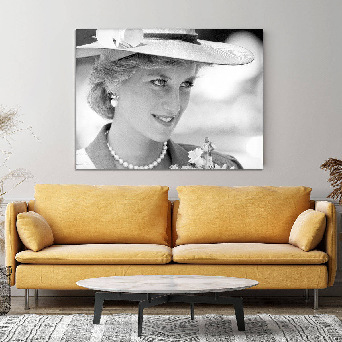Princess Diana arrives at church in Melbourne Australia Canvas Print or Poster - Canvas Art Rocks - 4