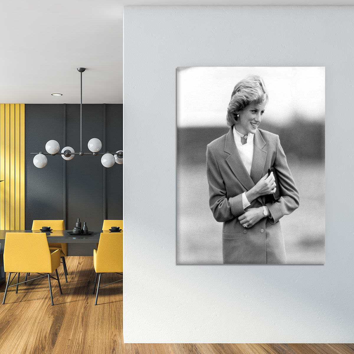 Princess Diana in Bedfordshire visiting disabled children Canvas Print or Poster - Canvas Art Rocks - 4