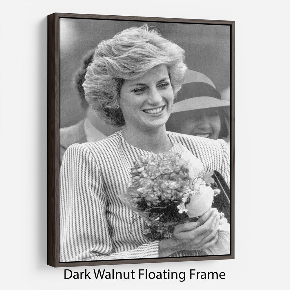 Princess Diana walkabout in Puckapunyal near Melbourne Floating Frame Canvas