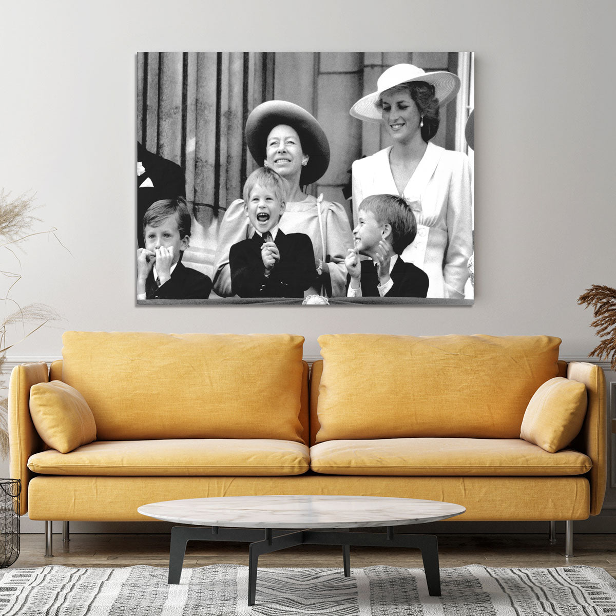 Princess Diana with Prince Harry watching Trooping the Colour Canvas Print or Poster - Canvas Art Rocks - 4