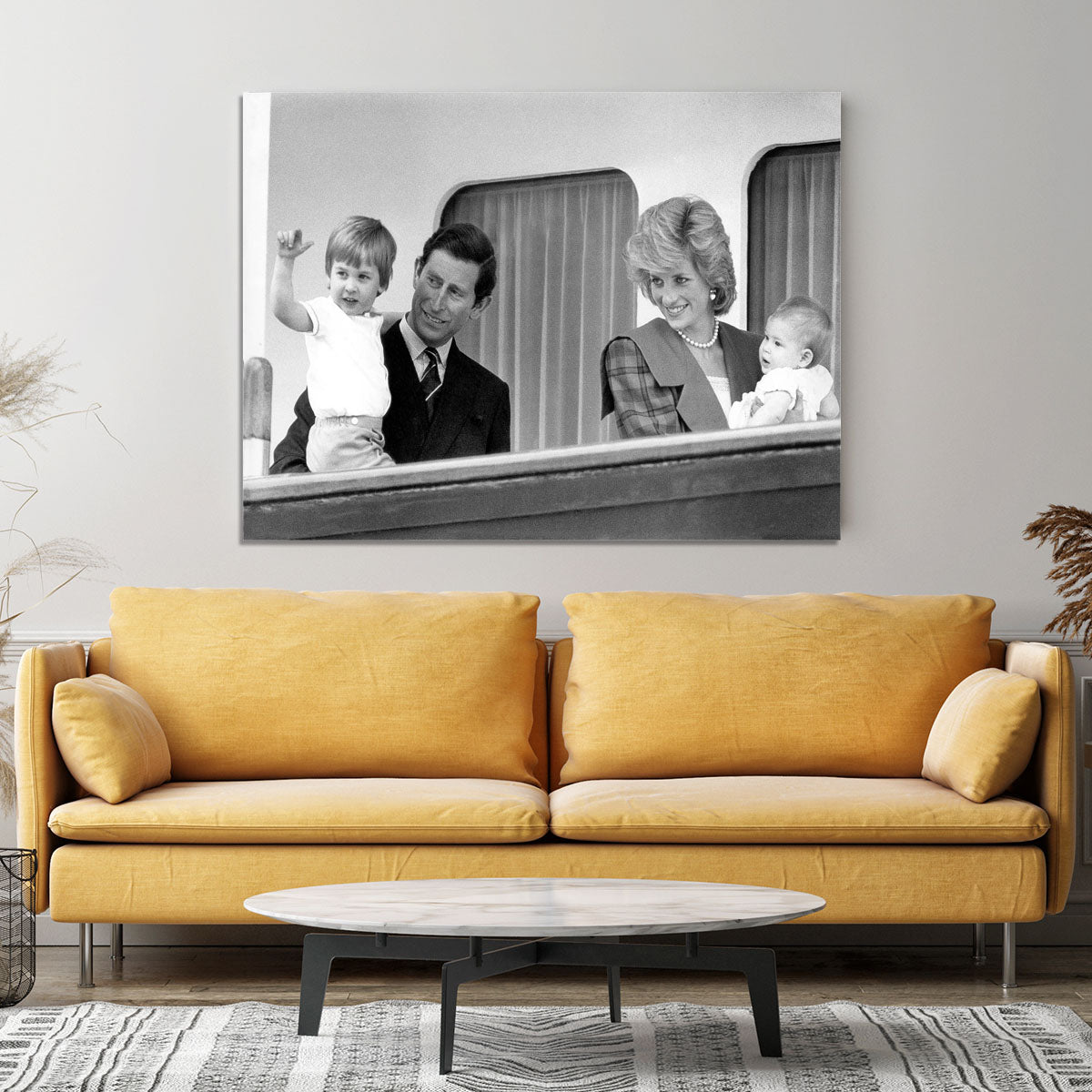 Princess Diana with family aboard the Royal Yacht Britannia Canvas Print or Poster - Canvas Art Rocks - 4