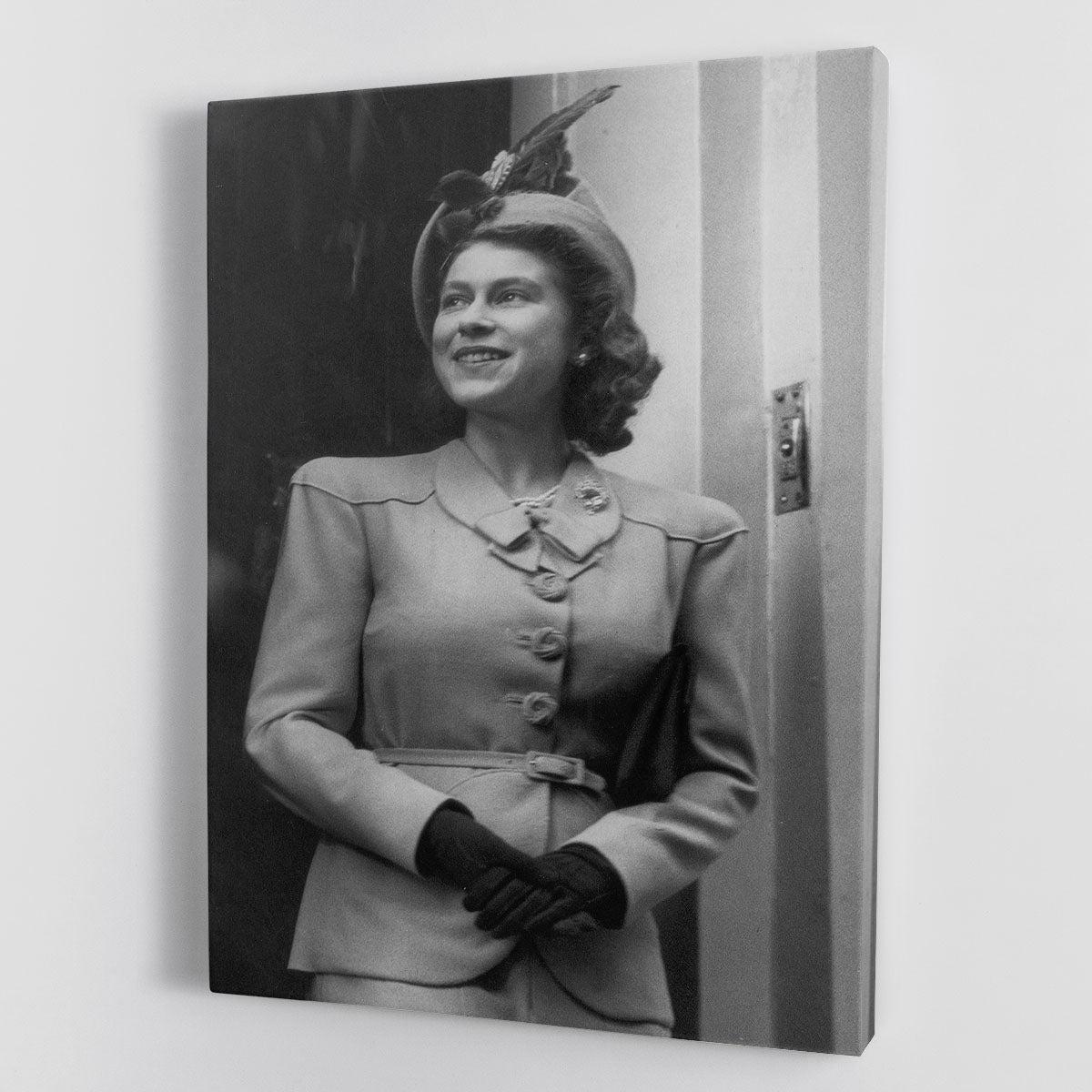 Princess Elizabeth Queen Elizabeth II in London Canvas Print or Poster - Canvas Art Rocks - 1