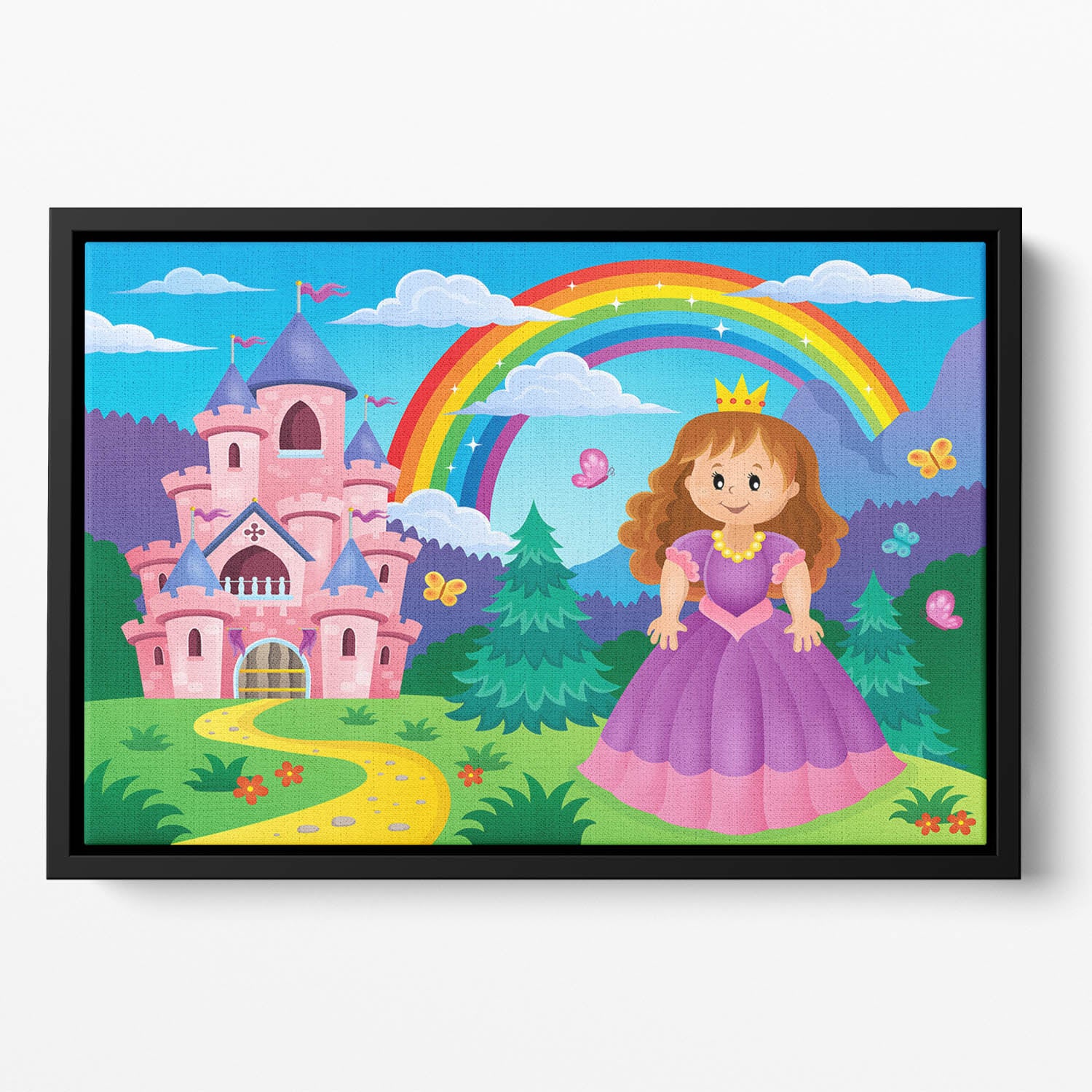 Princess theme image 2 Floating Framed Canvas