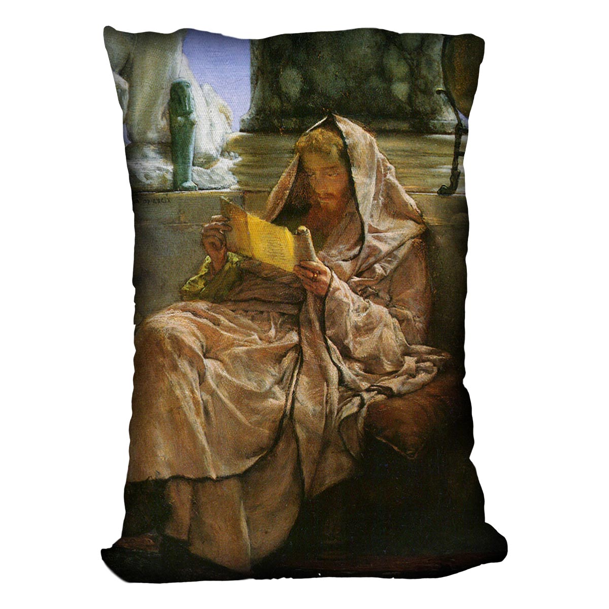 Prosa by Alma Tadema Cushion - Canvas Art Rocks - 4