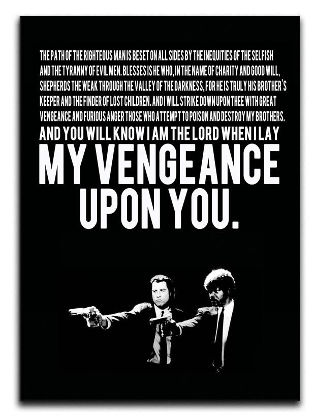 Pulp Fiction Quote Print - Canvas Art Rocks - 1