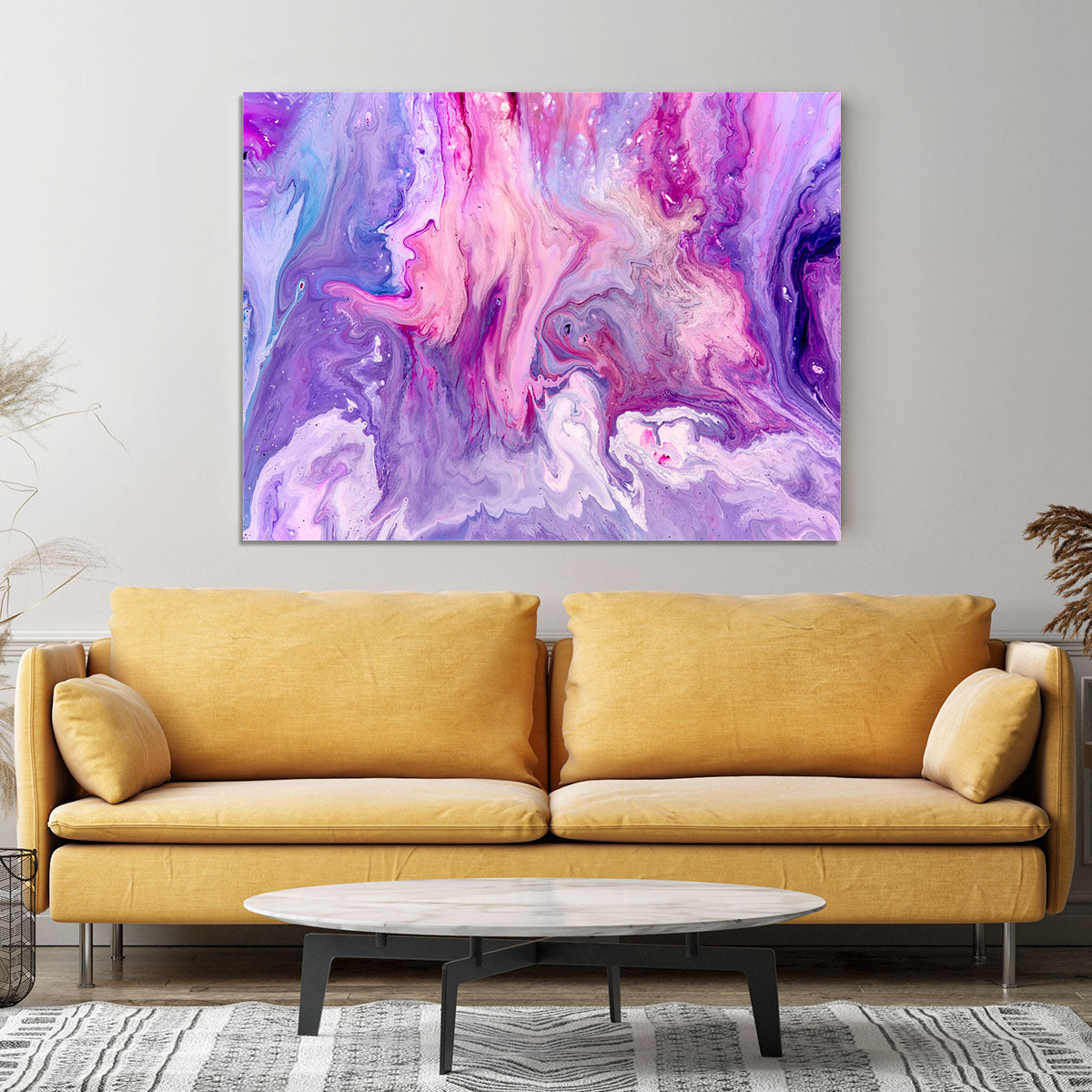 Purple Abstract Marble Canvas Print or Poster - Canvas Art Rocks - 4