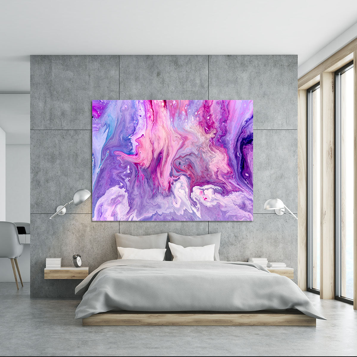 Purple Abstract Marble Canvas Print or Poster - Canvas Art Rocks - 5