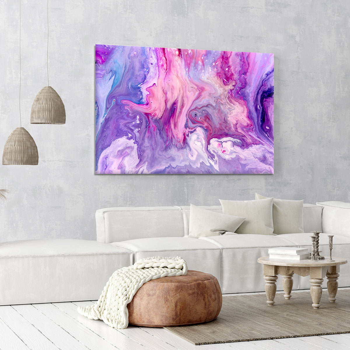 Purple Abstract Marble Canvas Print or Poster - Canvas Art Rocks - 6