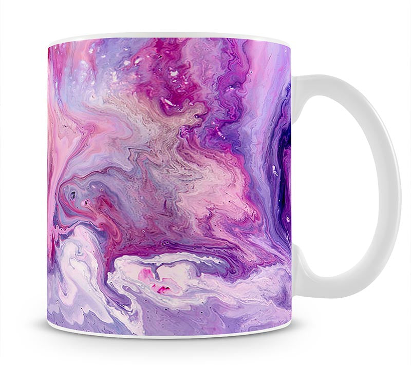 Purple Abstract Marble Mug - Canvas Art Rocks - 1