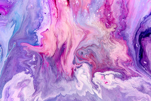 Purple Abstract Marble Wall Mural Wallpaper - Canvas Art Rocks - 1